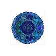 Blue & Purple Mandala Poster - Intricate Design Poster - Blululi
