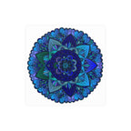 Blue & Purple Mandala Poster - Intricate Design Poster - Blululi