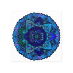 Blue & Purple Mandala Poster - Intricate Design Poster - Blululi