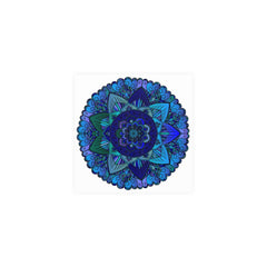 Blue & Purple Mandala Poster - Intricate Design Poster - Blululi