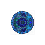 Blue & Purple Mandala Poster - Intricate Design Poster - Blululi
