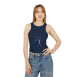 Blue & Yellow Cat Watercolor Racerback Tank Top Tank Top - Blululi