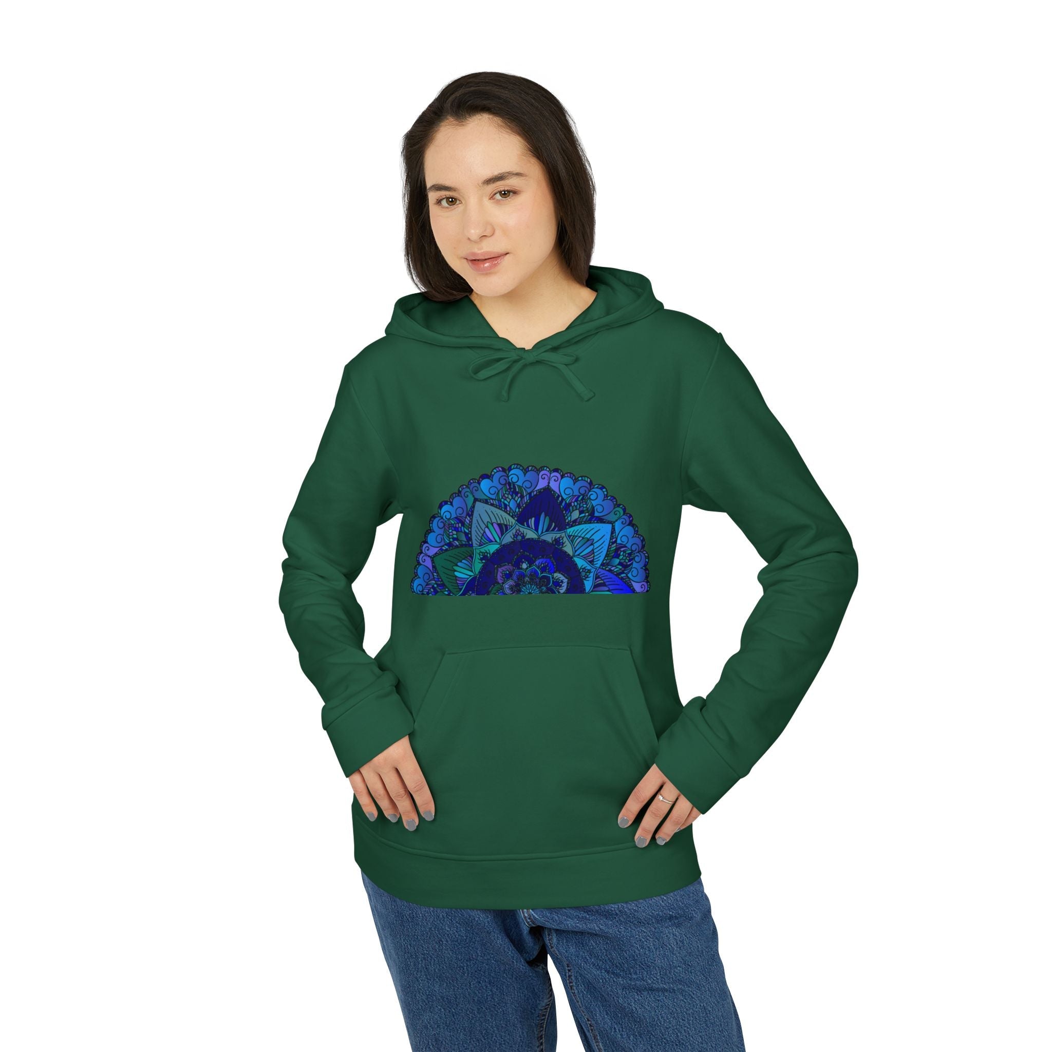 Blululi Adidas Mandala Fleece Hoodie Hoodie - Blululi