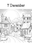 Blululi Christmas Advent Calendar Coloring Pages Bundle - 8.5 x 11 - inch digital download - Blululi