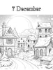 Blululi Christmas Advent Calendar Coloring Pages Bundle - 8.5 x 11 - inch digital download - Blululi