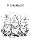 Blululi Christmas Advent Calendar Coloring Pages Bundle - 8.5 x 11 - inch digital download - Blululi