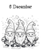 Blululi Christmas Advent Calendar Coloring Pages Bundle - 8.5 x 11 - inch digital download - Blululi