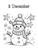 Blululi Christmas Advent Calendar Coloring Pages Bundle - 8.5 x 11 - inch digital download - Blululi