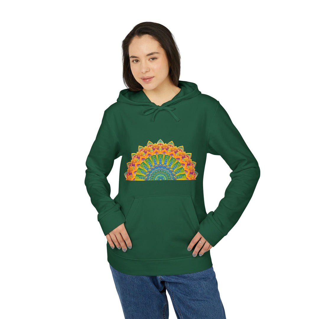 Blululi Custom Mandala Fleece Hoodie Hoodie - Blululi