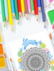 Blululi Easter Egg Mandala Coloring Pages - Printable PDF digital download - Blululi