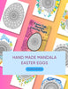 Blululi Easter Egg Mandala Coloring Pages - Printable PDF digital download - Blululi