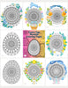 Blululi Easter Egg Mandala Coloring Pages - Printable PDF digital download - Blululi
