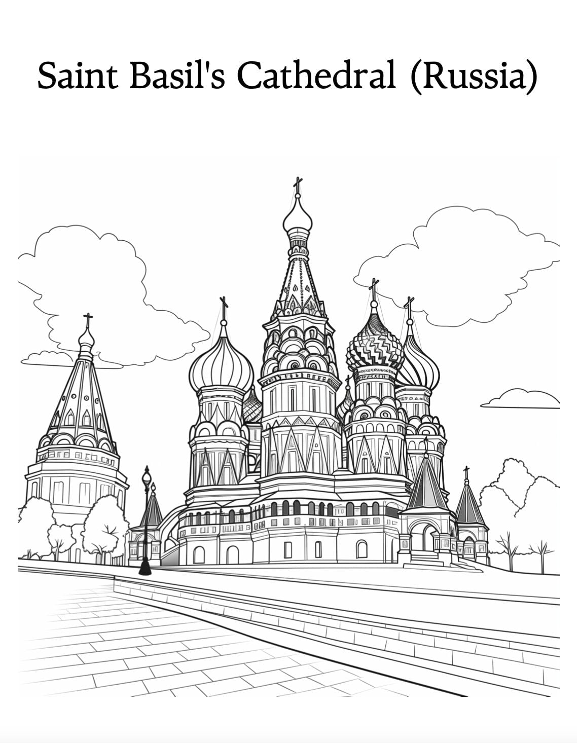 Blululi European Iconic Landmarks Coloring Pages - 19 Pages digital download - Blululi