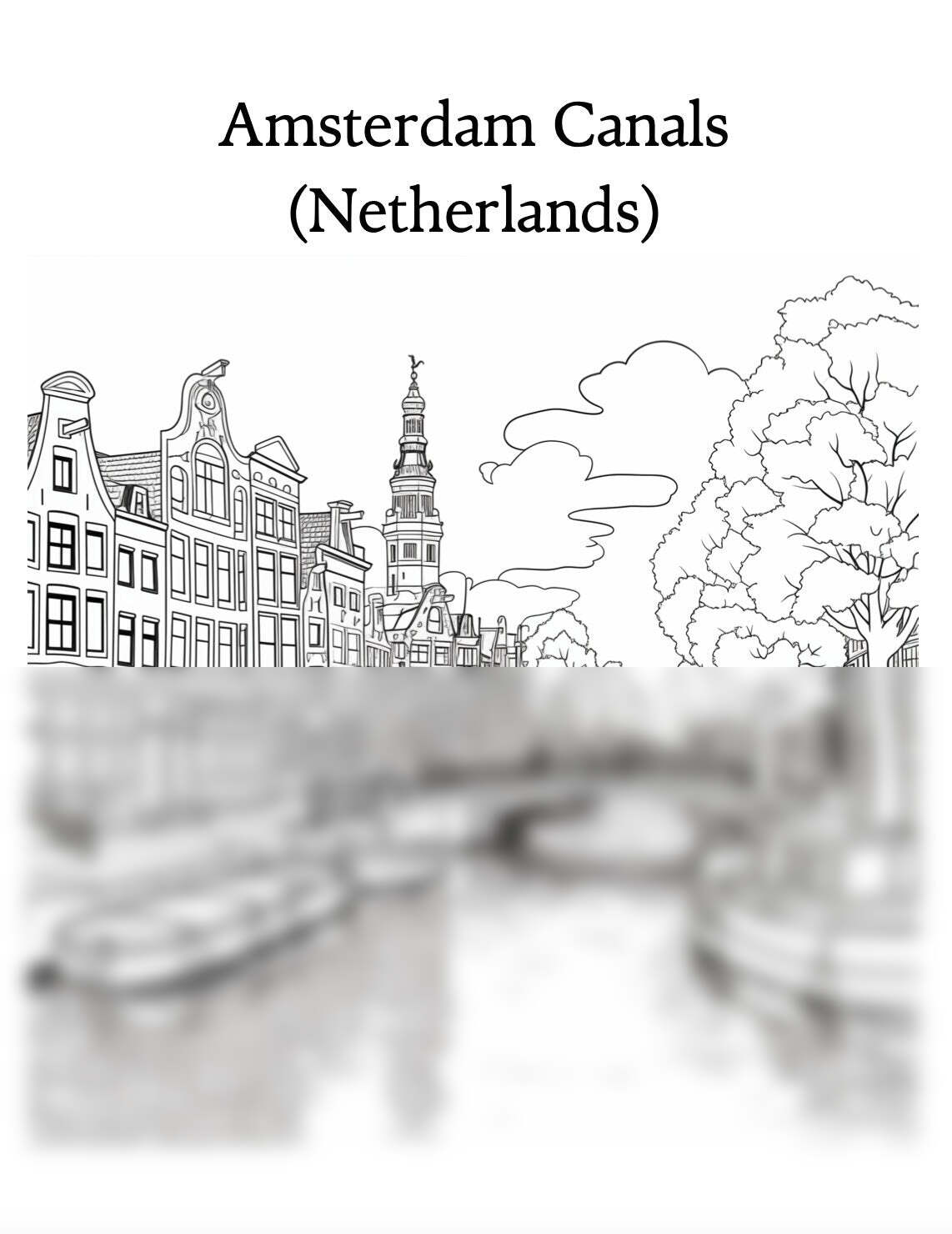 European Iconic Landmarks Coloring Pages | 19 Printable PDF | Eiffel Tower, Colosseum & More