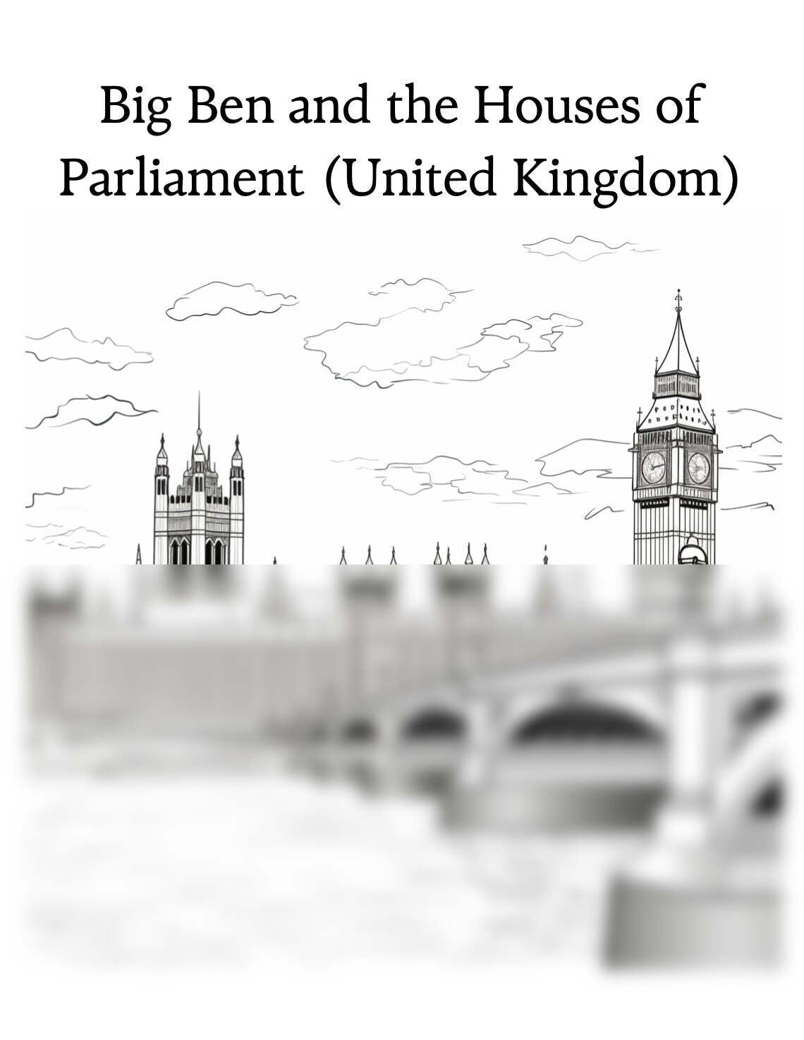 Blululi PDF European Iconic Landmarks Coloring Pages - 19 Pages