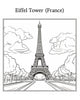 Blululi European Iconic Landmarks Coloring Pages - 19 Pages digital download - Blululi