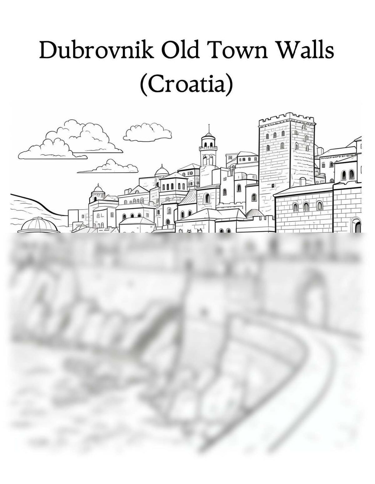 Pagine da colorare di luoghi iconici europei | 19 PDF stampabili | Torre Eiffel, Colosseo e altro ancora