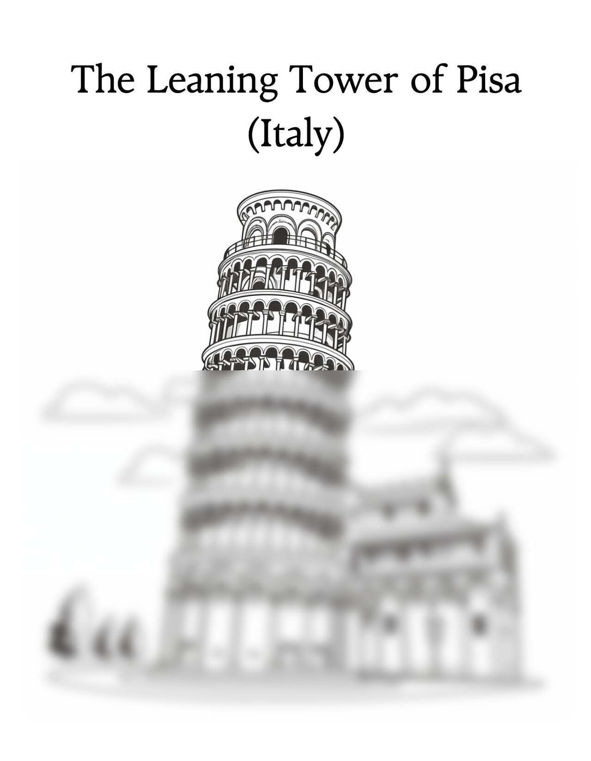 Pagine da colorare di luoghi iconici europei | 19 PDF stampabili | Torre Eiffel, Colosseo e altro ancora