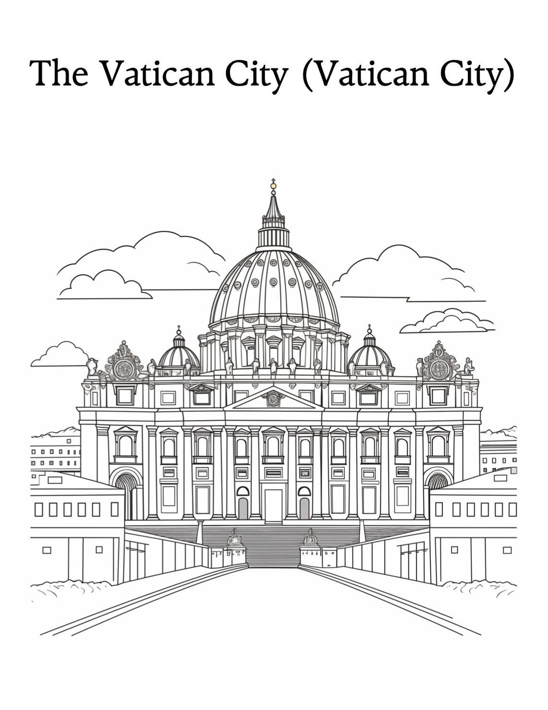 Blululi European Iconic Landmarks Coloring Pages - 19 Pages digital download - Blululi