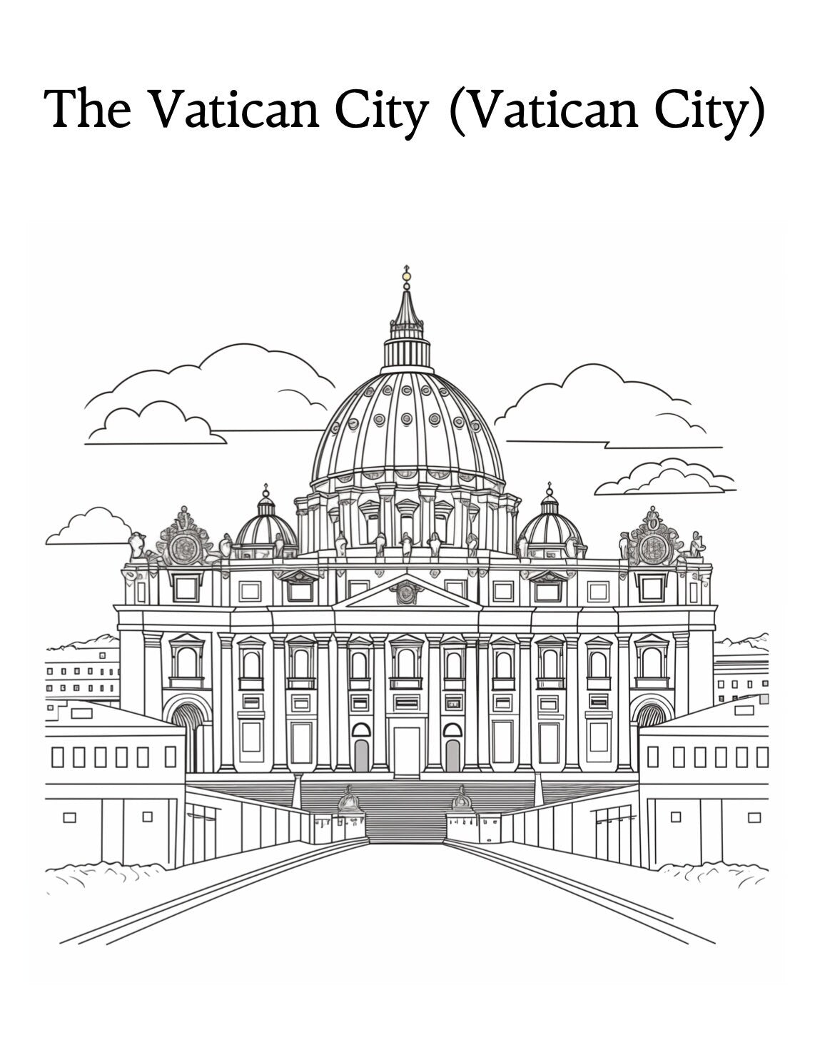 Blululi European Iconic Landmarks Coloring Pages - 19 Pages digital download - Blululi