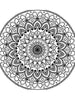 Blululi Hand - Drawn Mandala & Seamless Patterns Coloring Pages - 8.5 x 11 inches digital download - Blululi