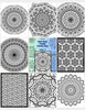 Blululi Hand - Drawn Mandala & Seamless Patterns Coloring Pages - 8.5 x 11 inches digital download - Blululi