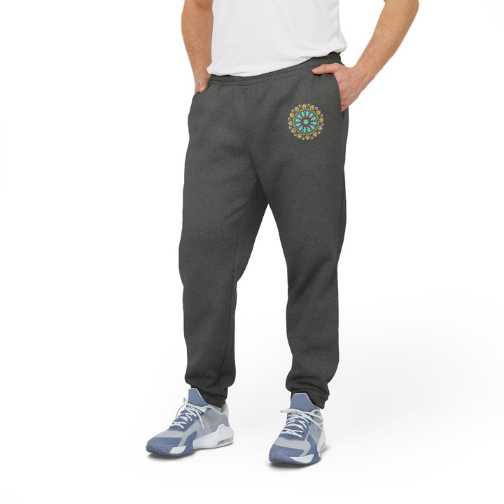 Blululi Mandala Adidas Fleece Joggers Trousers - Blululi