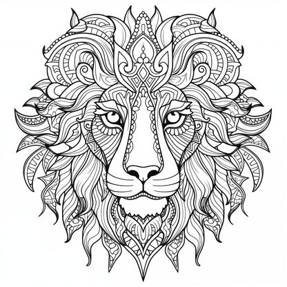 Blululi Mandala Art Animals Coloring Pages - 30 Unique Designs digital download - Blululi