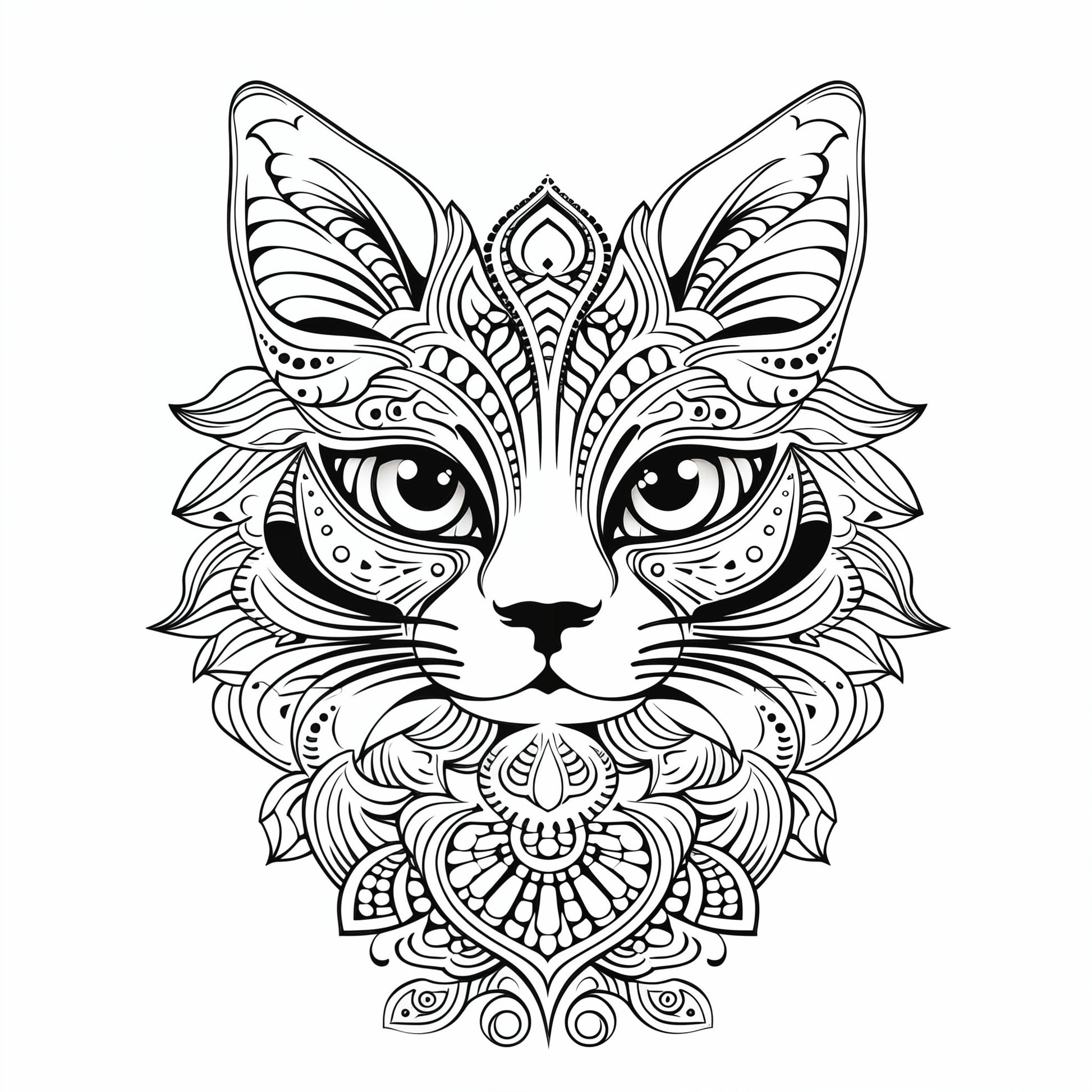 Blululi Mandala Art Animals Coloring Pages - 30 Unique Designs digital download - Blululi