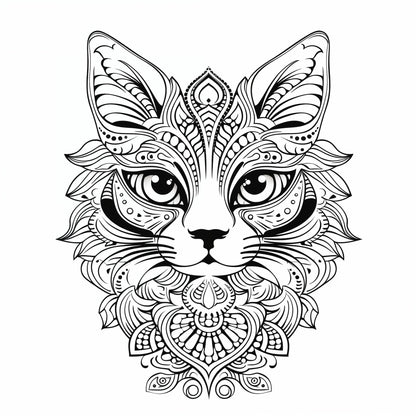 Blululi Mandala Art Animals Coloring Pages - 30 Unique Designs digital download - Blululi