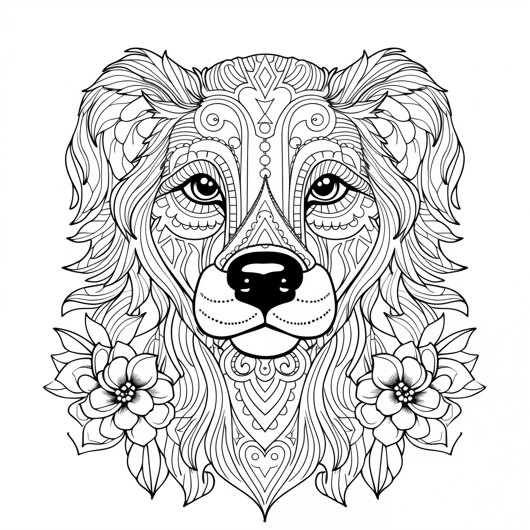 Blululi Mandala Art Animals Coloring Pages - 30 Unique Designs digital download - Blululi