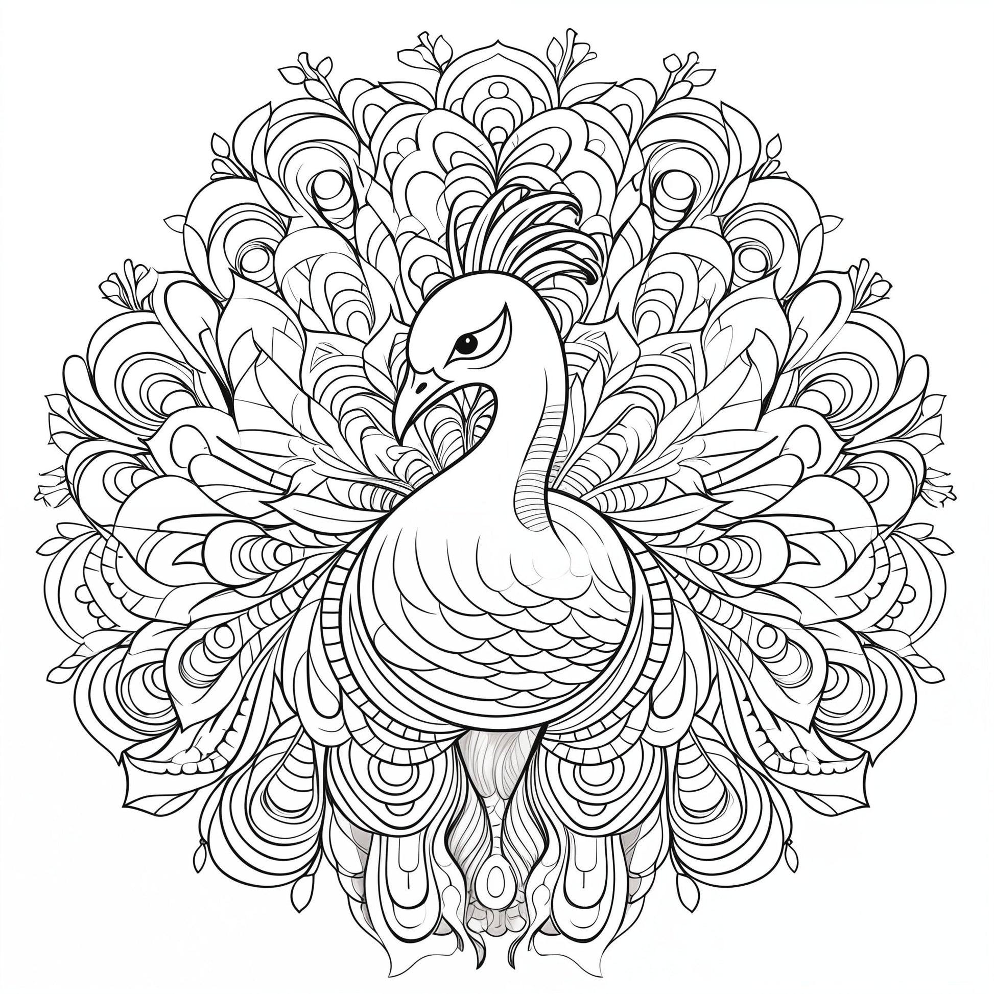 Blululi Mandala Art Animals Coloring Pages - 30 Unique Designs digital download - Blululi