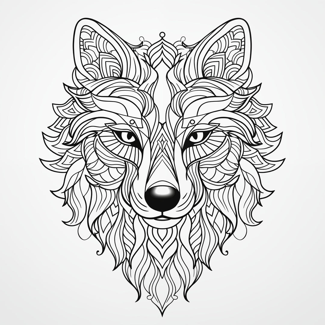 Blululi Mandala Art Animals Coloring Pages - 30 Unique Designs digital download - Blululi