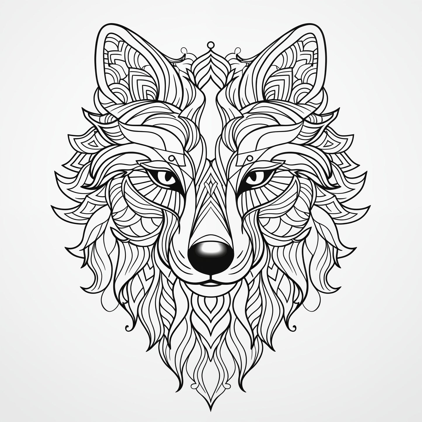 Blululi Mandala Art Animals Coloring Pages - 30 Unique Designs digital download - Blululi