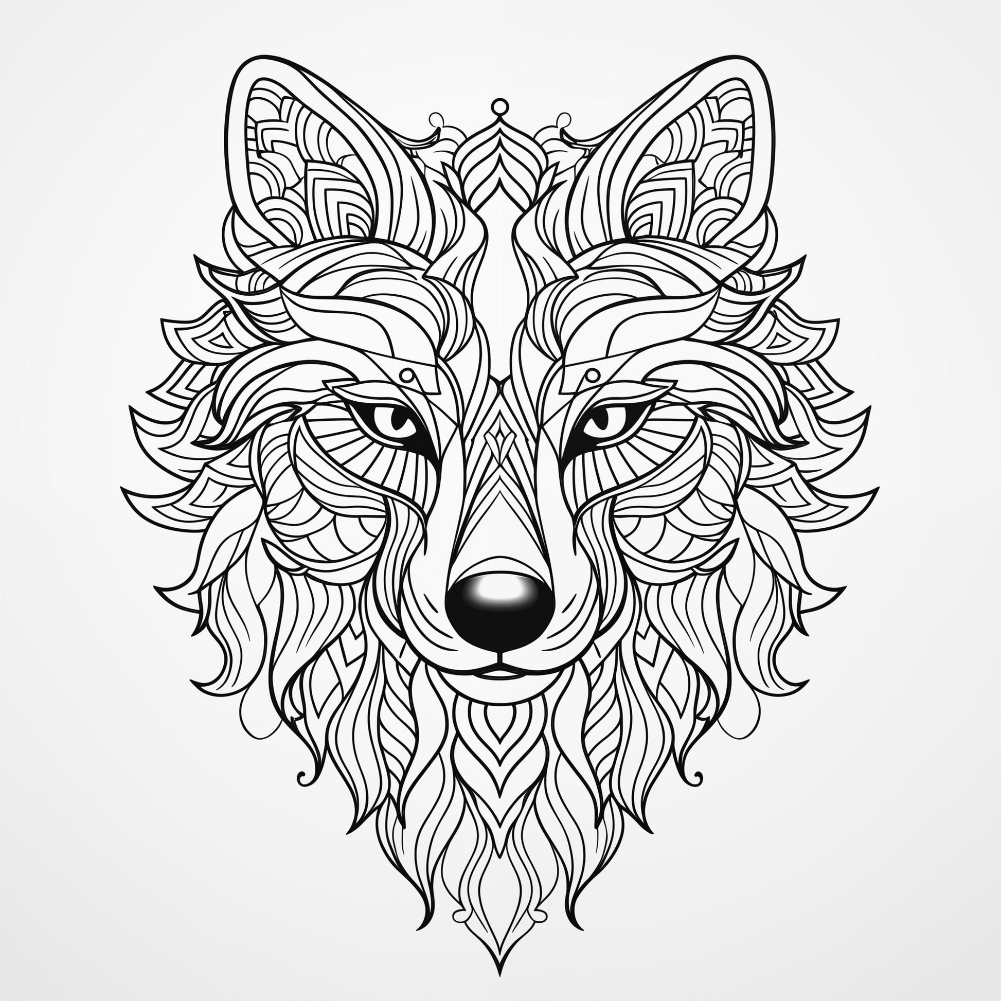 Blululi Mandala Art Animals Coloring Pages - 30 Unique Designs digital download - Blululi