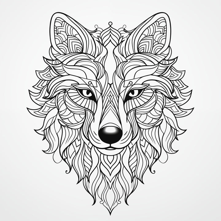 Blululi Mandala Art Animals Coloring Pages - 30 Unique Designs digital download - Blululi