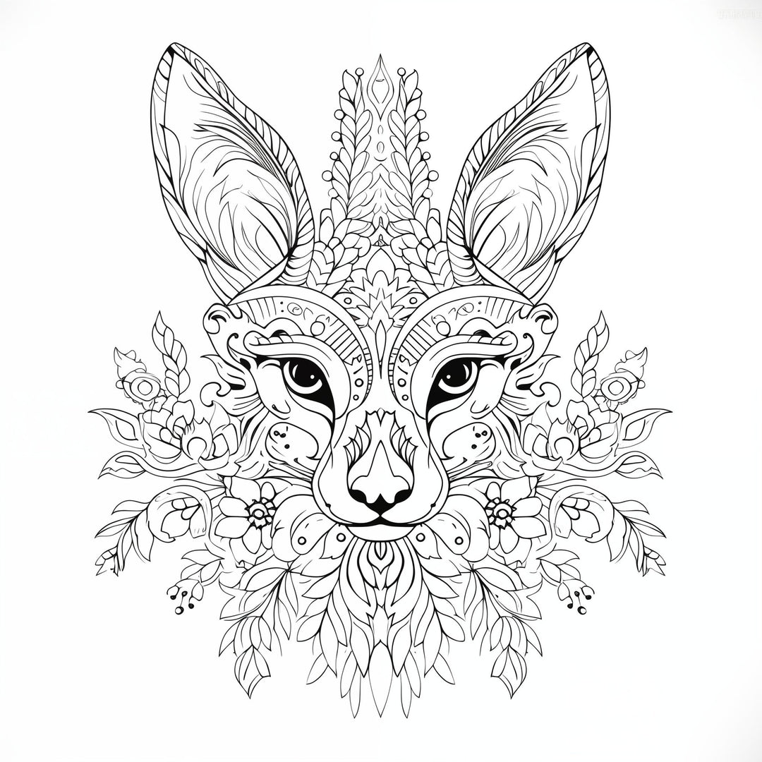 Blululi Mandala Art Animals Coloring Pages - 30 Unique Designs digital download - Blululi