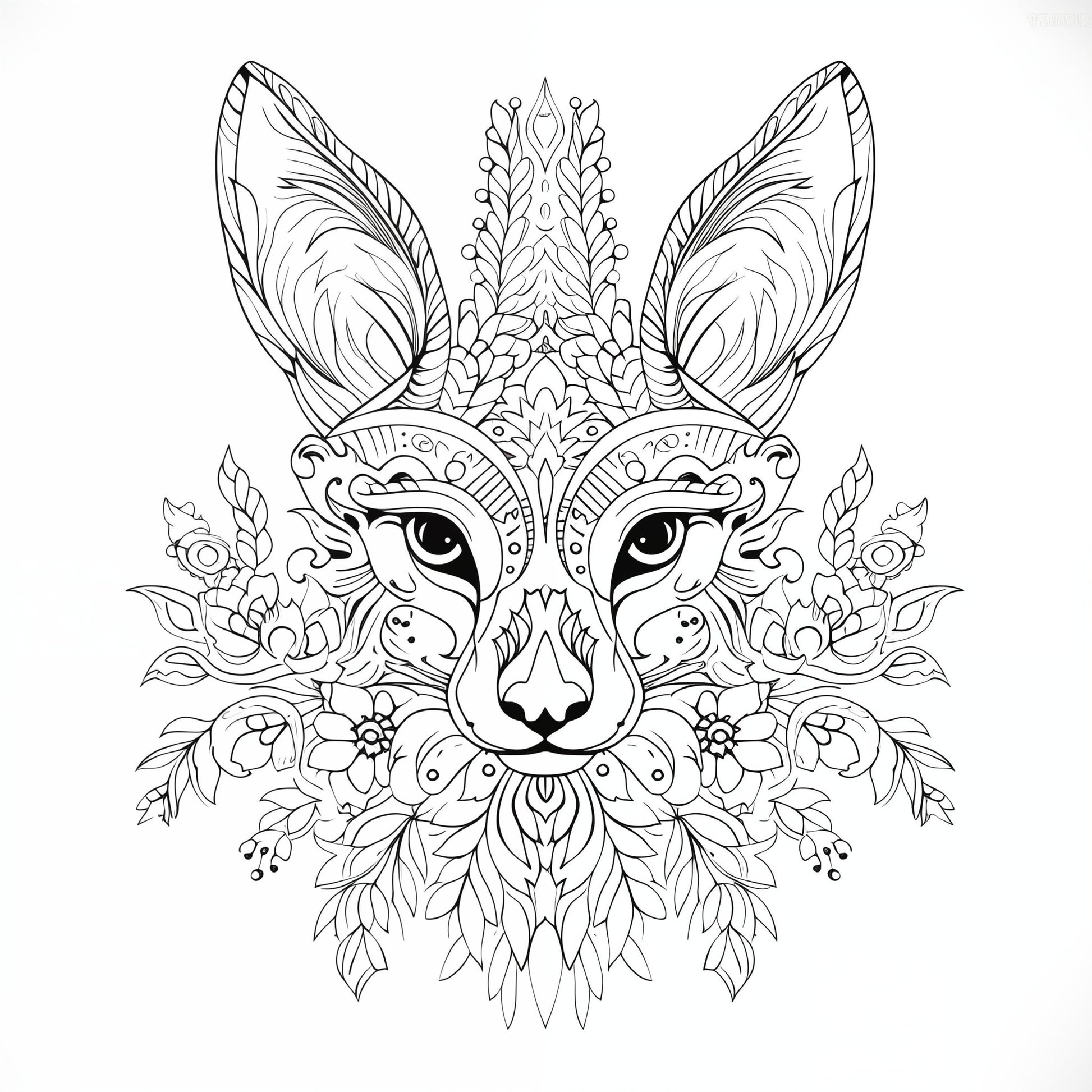 Blululi Mandala Art Animals Coloring Pages - 30 Unique Designs digital download - Blululi