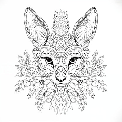 Blululi Mandala Art Animals Coloring Pages - 30 Unique Designs digital download - Blululi