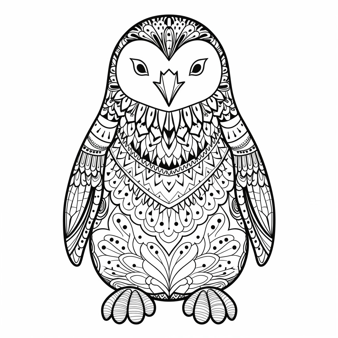 Blululi Mandala Art Animals Coloring Pages - 30 Unique Designs digital download - Blululi