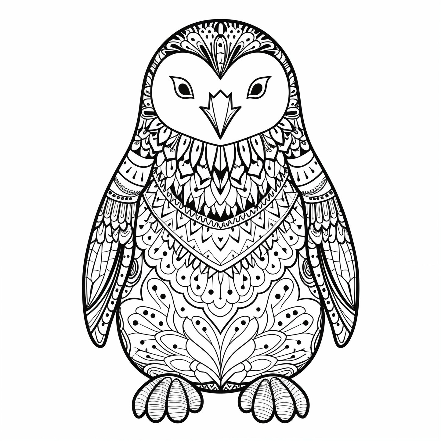 Blululi Mandala Art Animals Coloring Pages - 30 Unique Designs digital download - Blululi