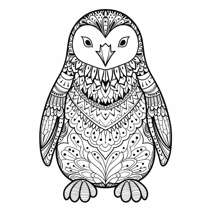 Blululi Mandala Art Animals Coloring Pages - 30 Unique Designs digital download - Blululi