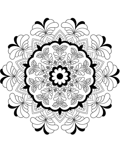 Blululi Mandala Coloring Pages 16 Hand Drawn Designs - PDF digital download - Blululi