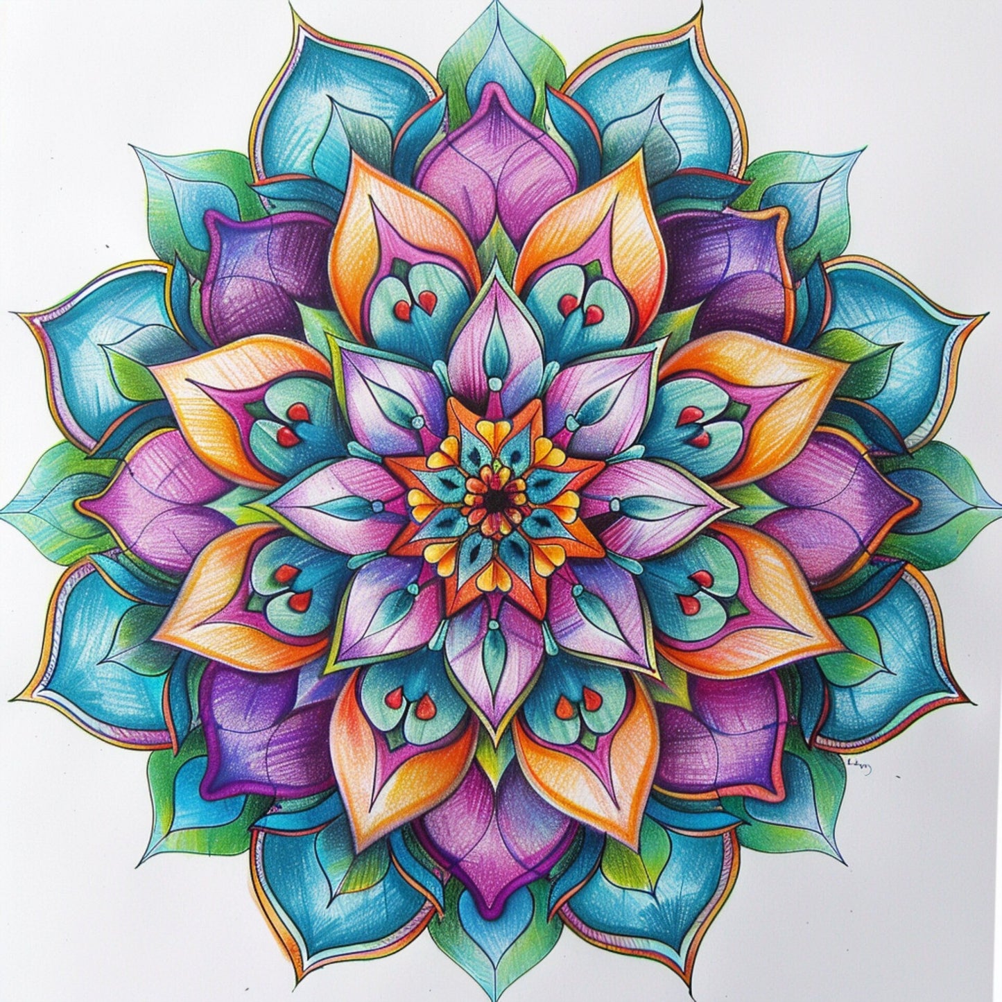 Blululi Mandala Coloring Pages - 16 Therapeutic Designs digital download - Blululi