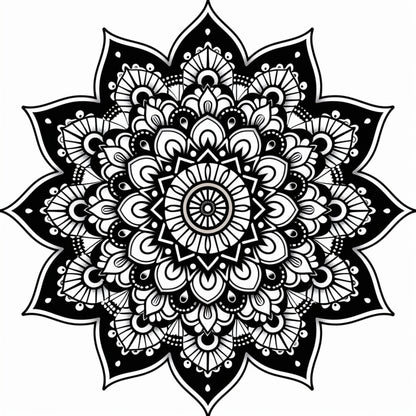 Blululi Mandala Coloring Pages - 16 Therapeutic Designs digital download - Blululi