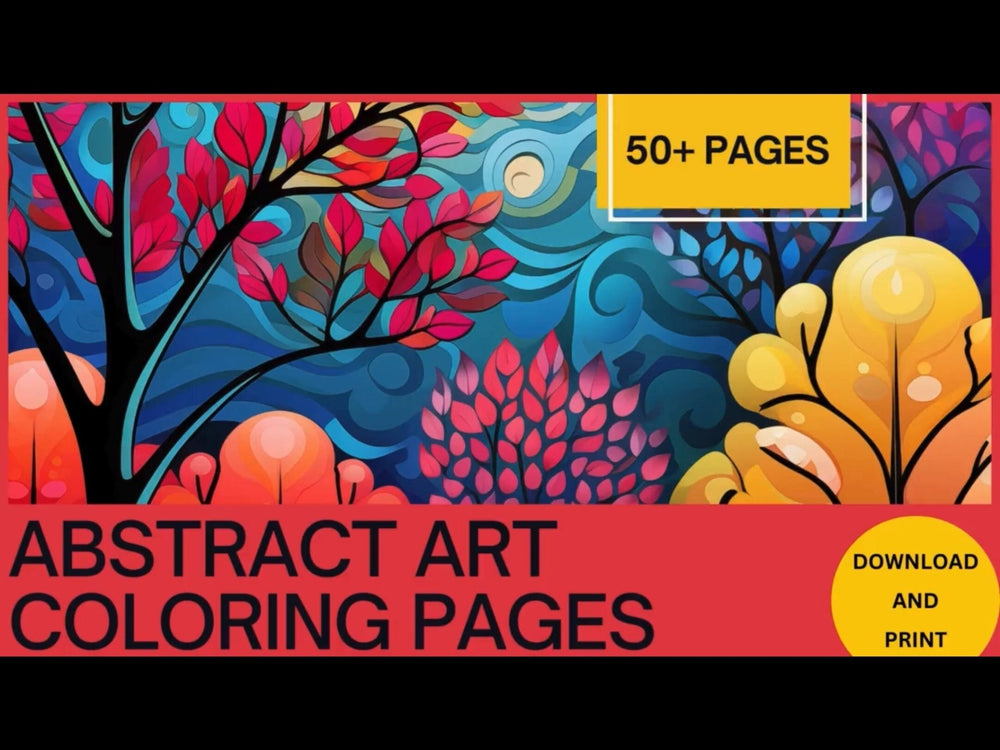 Blululi Nature - Inspired Portraits Coloring Pages - Landscape Coloring (50+ Pages) digital download - Blululi