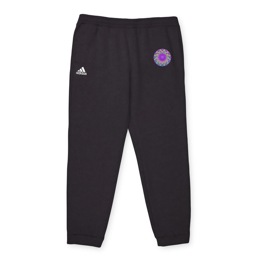 Blululi Purple Mandala Adidas Fleece Joggers Trousers - Blululi