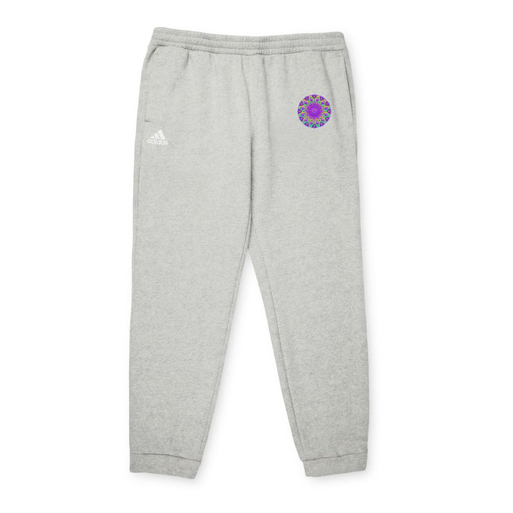 Blululi Purple Mandala Adidas Fleece Joggers Trousers - Blululi