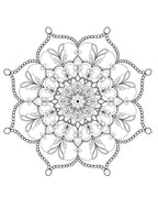 Blululi Serene Hand Drawn Mandala Coloring Pages - 16 Unique Designs digital download - Blululi