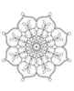 Blululi Serene Hand Drawn Mandala Coloring Pages - 16 Unique Designs digital download - Blululi
